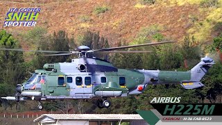 NOVO Helicóptero H36 CARACAL da Força Aérea Brasileira FAB8523 Airbus H225M Sobrevoo  Pouso [upl. by Morlee489]