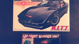 Aoshima Knight Rider Model Kit KITT  LED Lights 124 Modellbau Auto Car [upl. by Yarg]