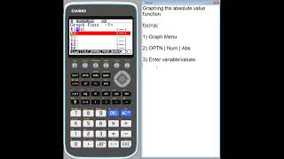 Casio FXCG50 Graphic Calculator » Graphing » The View Window [upl. by Zebadiah436]