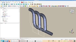 FreeCAD 021  un collecteur de tubes réaliste créé dans Part Design [upl. by Idihc]