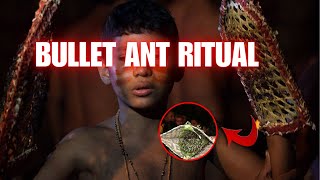 The Shocking RITUAL of the Bullet Ant Glove in the AMAZON RAINFOREST [upl. by Rayle383]