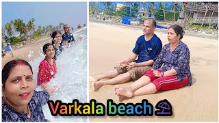 Varkala beach ⛱️keralavarkalavarkalabeachyoutubevlogseabeach [upl. by Enelad19]