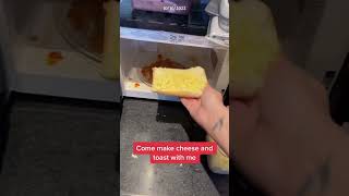 CHEESE ON TOAST MADE IN THE MICROWAVE ❤️ fyp funny foryou kitchen onthisday [upl. by Territus]