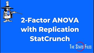 Part 2 ANOVA Two Factor with Replication using StatCrunch and Excel [upl. by Finegan]