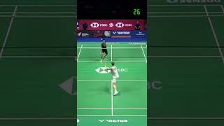 Longest rally 44 shots Loh Kean Yew vs Anders Antonsen  Denmark Open 2023 R16 shorts badminton [upl. by Froh499]