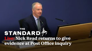 Post Office Inquiry LIVE Chief Executive Nick Read returns to give evidence [upl. by Frodine]