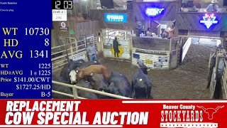 872024  Beaver County Stockyards Special Cow Auction [upl. by Ulund]