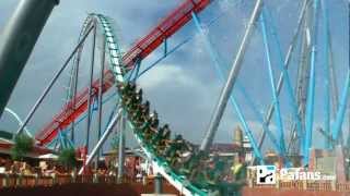 Shambhala  Expedición al Himalaya  Slow Motion 1080p  PortAventura Montaña Rusa 2012 [upl. by Kidder11]