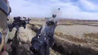 SAW Gunner and 40mm Eliminate Insurgent Ambush [upl. by Lleinnad]