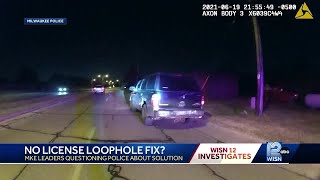 No license loophole Milwaukee leaders question police again after 12 News investigation [upl. by Nahsed]