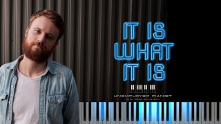 Abe Parker  It Is What It Is Piano cover  Tutorial  Karaoke [upl. by Gnilrets624]