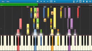 Beethoven  7th Symphony 2nd Movement  Allegretto Piano Tutorial  Synthesia [upl. by Wymore915]