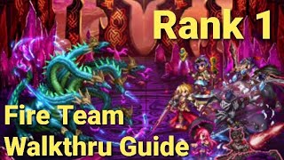 FFBE  Clash of Wills vs Thalassa  Rank 1  Fire Team [upl. by Tedric304]