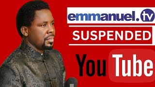 TB Joshua Emmanuel TV Suspended On YouTube [upl. by Publia]