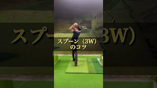 【スプーンの打ち方】 ゴルフレッスン ゴルフ初心者 美しいスイング ゴルフスイング 下回りスイング ゴルフ女子 [upl. by Komsa533]