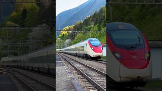 🚄 Im Herzen der Schweizer Alpen Der RABe 501 023 als Eurocity auf der Gotthardbahn bei Wassen 🌍 [upl. by Aleakim975]