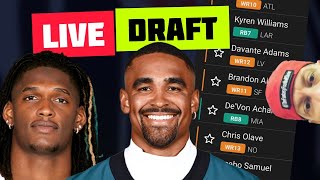 Live 2024 Fantasy Football Draft Best Ball Mania 5 [upl. by Amles]