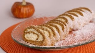 Pumpkin Cake Roll Recipe  Laura Vitale  Laura in the Kitchen Episode 508 [upl. by Kwok]