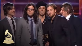 Kings of Leon accepting the GRAMMY for Record of the Year at the 52nd GRAMMY Awards  GRAMMYs [upl. by Stacee]