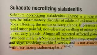 SUBACUTE NECROTIZING SIALOADENITIS [upl. by Esereht392]