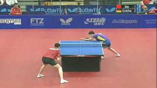 Dimitrij Ovtcharov vs Ma Long 2009 Danish Open Final [upl. by Bunde586]