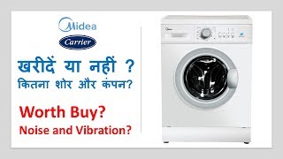 Midea Front Load Washing Machine  Vibration amp Noise review [upl. by Dam]