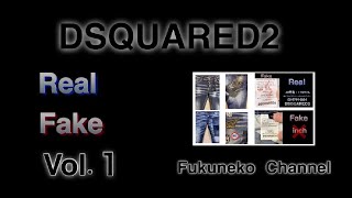 DSQUARED2  Real vs Fake  Vol1 【jeans】  How to spot fake Dsquared 【Improved video】 [upl. by Bilak87]