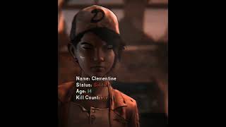 Clementines evolution twdgclementine clemtwdg twdtelltale twdgedit gaming edit viralvideo [upl. by Esnofla513]