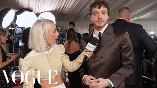 Jack Harlow on His Dark Chocolate Met Gala Suit  Met Gala 2022 With Emma Chamberlain  Vogue [upl. by Petula]