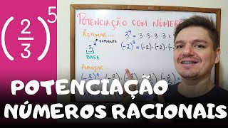 NÚMEROS RACIONAIS  Potenciação  Exercícios e Exemplos  7º Ano  AULA 34 [upl. by Oniotna784]