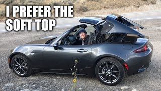 5 Reasons Why I Prefer The Soft Top MX5 Over The RF [upl. by Constance]