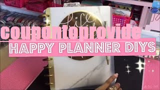 Happy Planner Set Up and Dollar Tree DIYs  No Laminating Solution [upl. by Atinej]