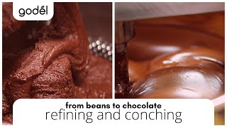 From Beans to Chocolate Ep3 Refining and Conching [upl. by Milla]