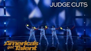 SPYROS BROS Filipino Diabolo Duo Perform AMAZING Tricks Over the Judges on Americas Got Talent [upl. by Micco484]