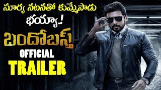 Bandobast Movie Official Trailer  Suriya  Mohan Lal  Arya  2019 Telugu Trailers  NSE [upl. by Omsoc]