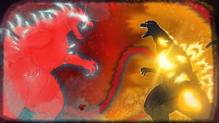 GODZILLA BATTLE ROYALE  PART 2 True Form Ultima VS Burning Godzilla [upl. by Ahsial]