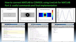 How to connect MATLAB to COMSOL   Part 3 useful commands and final implementation [upl. by Gudrin]