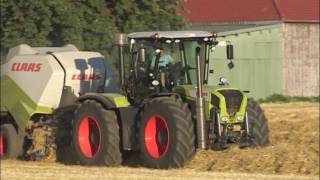 Claas Xerion 3800 Trac VC mit Claas Quadrant 3400 RC [upl. by Adnilreh633]