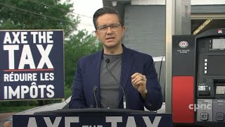 Conservative Leader Pierre Poilievre on federal carbon price increase NB LGBTQ school policy [upl. by Naghem]