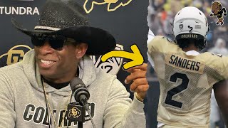 Coach Prime Hyped after Colorado Spring Game [upl. by Esoranna]