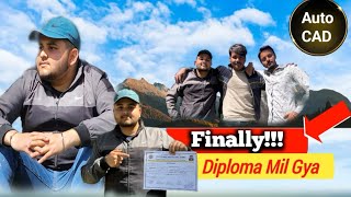 VLOG 29📍 FINALLY DIPLOMA MIL GYA 😃  POLYTECHNIC COLLEGE JAMMU  ARYAN RAJPUT VLOGS 01…🧿 [upl. by Erlin]