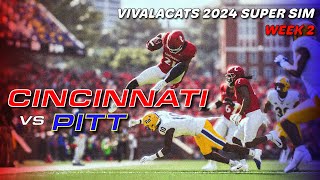 WEEK 2  CINCINNATI vs PITT  INSTANT CLASSIC BEARCATS CFB25 SUPERSIM [upl. by Tiloine703]