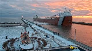 John G Munson Michigan Trader amp Hon James L Oberstar arrived in Duluth 12192021 [upl. by Freya175]