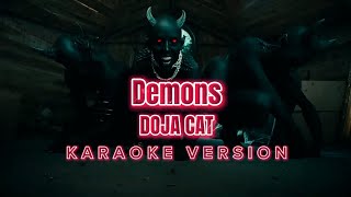 Demons  Doja Cat Instrumental Karaoke KARAOKampJ [upl. by Eerrahs744]