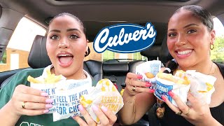 Culvers Mukbang Trying it for the first time [upl. by Chambers]