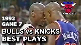 May 17 1992 Bulls vs Knicks game 7 highlights [upl. by Helbonna562]