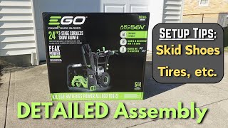 EGO 24in 2Stage Snow Blower  UNBOXING and DETAILED ASSEMBLY  Setup Tips [upl. by Aicat291]