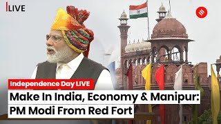 Independence Day 2023 PM Modi Addresses From The Red Fort  PM Modi Speech Live [upl. by Aicetel696]