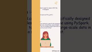 Read CSV file in PySpark apachespark bigdata pyspark interviewquestions dataengineering quiz [upl. by Eak]