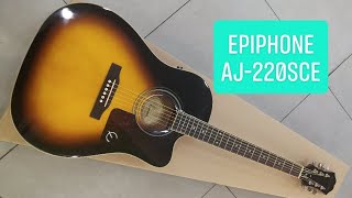 EPIPHONE AJ220SCE J45 EC Inspired by Gibson Sound Test [upl. by Adnana]